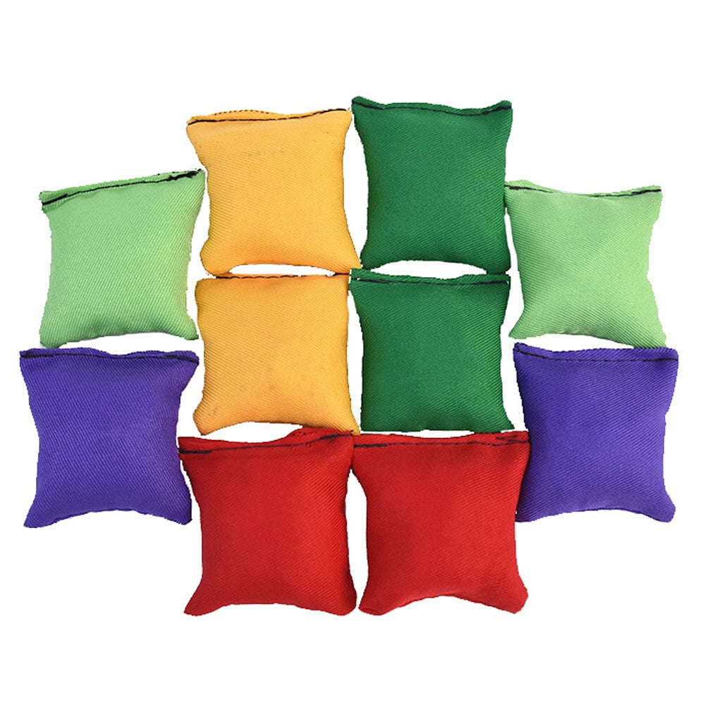 10 Pcs Toy Sandbags Bean Bags Kids Toss Game Carnival Toy Children Throwing Sandbag Ball; 10 Pcs