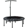 thumbnail image 1 of Mini Exercise Trampoline Rebounder Cardio Trainer Adjustable T-Bar Black, 1 of 9
