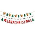 thumbnail image 2 of RKSTN Textile Pull Flags Christmas Decorations Christmas Decorations Flags Flowers Hanging Ornaments Scene Layout Lights Window Surrounding Feeling Hanging Flags Christmas Tree Small Pendants, 2 of 6