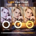 thumbnail image 5 of Goodea 8'' LED Ring Light, Adjustable Color Modes, Phone Holder, Desktop Tripod Stand, Beauty Fill Light for Live Streaming, TikTok, YouTube, Makeup, Photography, Zoom, Selfies, 5 of 11