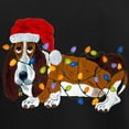thumbnail image 3 of CafePress - Basset Tangled In Christmas Lights Pajamas - Women's Short Sleeve Print T-Shirt and Pants Dark Cotton Pajama Set, 3 of 7