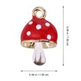 thumbnail image 3 of 10 piezas de aleación de setas colgante DIY pulsera pendiente colgante papelería decoración, 3 of 6