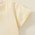 thumbnail image 5 of Spazoro Toddler Girls T-shirts, Casual Summer Graphic Tee Crewneck Short Sleeve Tops Beige Size 2-10T, 5 of 9
