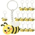 thumbnail image 1 of SHISUYAN 12pcs Bee Keyring Bee Pendant Keychain Bee Keyring Cartoon Bee Keychain Backpack Pendant, 1 of 8