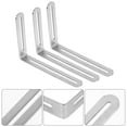 thumbnail image 3 of Shisuyan 5 Pcs Équerres d'Angle Droit en Acier Inoxydable Robustes avec Fente, 3 of 8