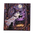 thumbnail image 3 of Halloween Diamond Art Kits For Adults Clearance, DIY Pearl Diamond Art, Hanging Ornament For Halloween Front Door Decor, DIY Fall Home Decor Wall Art, Halloween DIY Gift (Purple), 3 of 7