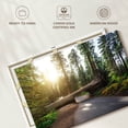 thumbnail image 6 of Elephant Stock Sequoia Log Tunnel Road Wall Art - Horizontal Canvas Wall Art - Living Room Wall Decor - Transportation Canvas - Green And Beige Decor - 12" x 8", 6 of 8