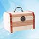 thumbnail image 4 of Mini caja de ahorro de monedas de madera vintage, hucha de madera, hucha del tesoro, organizador de caja de cofre sin cerradura, tamaño L kaili Sencillez, 4 of 4