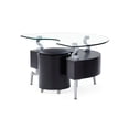 thumbnail image 2 of Global Furniture USA S-Shaped Glass-Top Coffee Table and 2 Mini Stools, 2 of 3