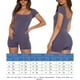 thumbnail image 2 of Bermudas Body de verano para correr con cuello cuadrado para mujer, mono corto para yoga (gris oscuro XL) Ygjytge Gris oscuro T XL para Mujer, 2 of 6