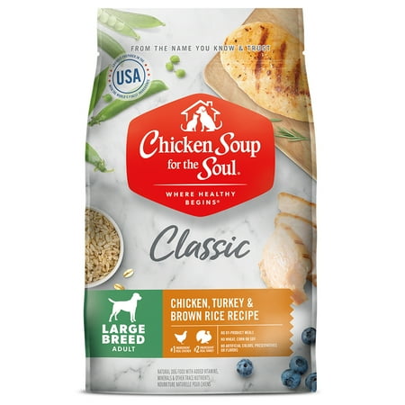 UPC: 0819239012476 | Chicken Soup for the Soul Large Breed Adult Dry Dog Food- Chicken & Brown Rice Recipe  13.5lb