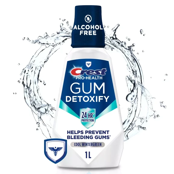 Crest Gum Care Mouthwash - Cool Wintergreen - 33.8 oz (Pack of 1)