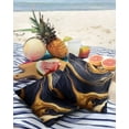thumbnail image 4 of Outdoor Throw Pillow Cover Dark Blue Marble Texture with Gold Line Waterproof Cushion Covers 2 Pack Natural Cracks Granite Stone Pillow Cases Home Decoration for Patio Garden Couch Sofa, 4 of 7