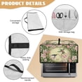 thumbnail image 6 of Renewold Toaster Oven Dust Cover with Storage Pockets Stain-Resistant Dust Protection Rectangular Microwave Oven Small Appliance Cover Case, 18.5 x 14.5 x 9 Inches, Hummingbird Flower Green, 6 of 7