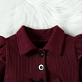 thumbnail image 5 of Mercatoo Toddler Baby Girls Fall Clothing Solid Cotton Irregular Skirt Winter Dress Long Sleeve Skirt Outfits Toddler 𝐓racksuit, 5 of 5