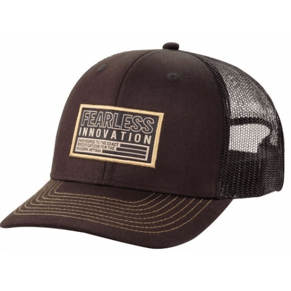 Snap-On Tools Fearless Innovation Cap for Men 100% Cotton Twill with Polyester Mesh Adjustable Plastic Snap Closure Mid-Profile Structured Design Sleek Black
