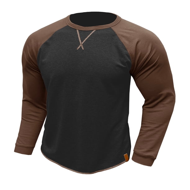 Blusas y camisas de manga larga con cuello redondo para hombre Color Match Return To The Ancients Sudadera con capucha de cuello redondo para hombre Blusa de poliéster