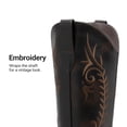 thumbnail image 5 of DREAM PAIRS Women’s Knee High Western Cowboy Boots Retro Embroidered Square Toe Cowgirl Boots, 5 of 8