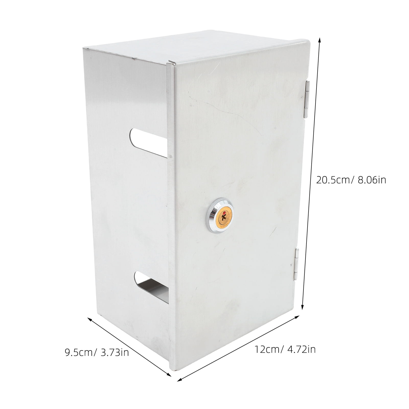 Mobutofu Waterproof Stainless Steel Socket Protection Cover Secure Lockable Wall Socket Box