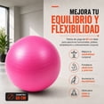 thumbnail image 2 of Pelota Pilates Yoga + Bomba Manual Centurfit  Rosa 60 Cm Fitness, 2 of 8