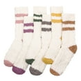thumbnail image 2 of Bocaoying 6 Pairs Women Fuzzy Socks, Soft Cozy Fluffy Slipper Winter Thick Warm Plush Socks, Women Winter Fluffy Cozy Slipper Socks, 2 of 8