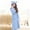 A107 Blue, variant on Girls Fleece Bathrobe Hooded Plush Sleepwear Cozy Flannel Robe with Pockets and Belt for Kids Tween Loungewear Nightgown Spa Soft Fluffy House Pajamas