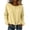 Yellow, variant on Womens Crew Neck Shirts Oversized Long Sleeve Shirt Fall Trendy Blouses Solid Color Loose Comfy Going Out Tunic Tops