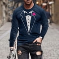 thumbnail image 1 of Blusas y camisas de manga larga y cuello redondo, camisetas casuales de moda para hombre, camisetas deportivas con estampado navideño, camisetas de manga larga, blusas de manga larga y cuello redondo,, 1 of 4
