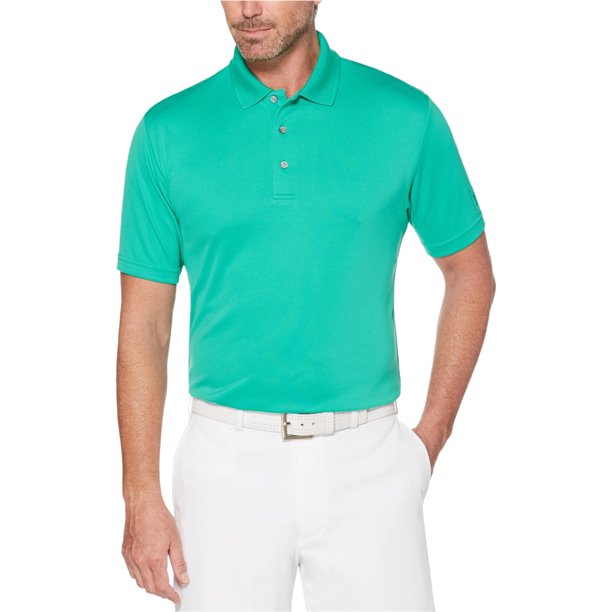 Polo de rugby de malla Airflux para hombre del PGA Tour, verde, mediano