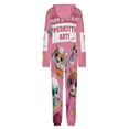 thumbnail image 5 of Super Kitties Unisex Onesie Pajamas Zipper Jumpsuit Hooded One Piece Sleepwear for Family Mens Womens, 5 of 8