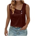 thumbnail image 2 of Liquidation d'Économies! BEFOKA T-Shirt Grande Taille pour Femmes, Blouse Décontractée d'Été pour Femmes, Débardeur Sans Manches à Col Rond Uni d'Été pour Femmes, 2 of 5
