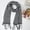 Black+White A, variant on 【74.8" Plaid Scarf】 British-Style Winter Scarf with Tassels – 190cm Long, Warm & Fashionable