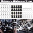 thumbnail image 2 of Unique Bargains 20pcs M5 5mm Motorcycle Windscreen Screws Fairing Windscreen Screws Bolt Windshield Mounting Nuts Red, 2 of 7