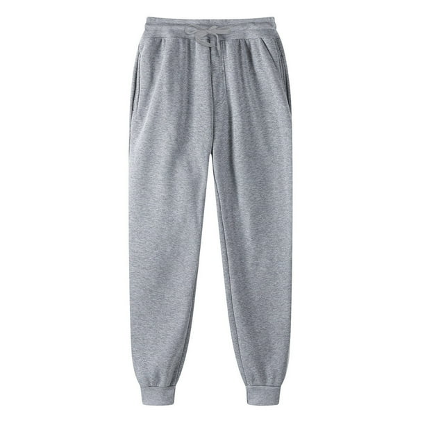 Pantalones hip hop de poliéster con puños deportivos para hombre - Con cordones, bolsillos - Informal/Entrenamiento - Tallas S-XXXL