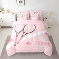 thumbnail image 3 of Feelyou Est Tennis Sleep Twin Bedding Sets 7-Piece for Child, Cartoon Ball Gamer Bedding Comforter Set, Outdoor Sport Lover Reversible Sheet Sets, Luxury Bedroom Decor, 3 of 9