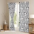 thumbnail image 3 of jejeloiu Cute Animal Blackout Curtains Set of 2 (52x84 Each),Kawaii Zoo Panda Window Curtains,Gray White Black Curtains and Drapes For Kids,Microfiber Bedroom Decor, 3 of 6