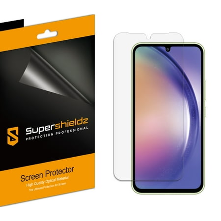 (3 Pack) Supershieldz Designed for Samsung Galaxy A34 5G Screen Protector, High Definition Clear Shield (PET)