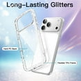 thumbnail image 3 of JETech Glitter Case for iPhone 17 Pro Max 6.9-Inch, Bling Sparkle Shockproof Phone Bumper Cover, Cute Sparkly for Women and Girls (Clear), 3 of 6
