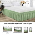 thumbnail image 2 of SGI Bedding 18 Inch Wrap Around Bed Skirt | Microfiber Bed Skirt | Fade Resistant, Wrinkle Free, Anti-static, Decorative, Extra Storage Space, Clutter-Free | Full, Moss, 2 of 6