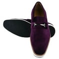 thumbnail image 3 of LIBERTYZENO Mens Classic Velvet slip on Loafer Shoes Purple, 3 of 8