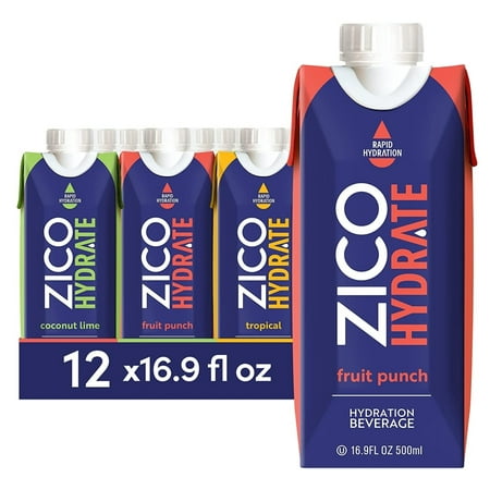 UPC 180127000180 product image for ZICO Hydrate Sports Drink Variety Pack  16.9 Fluid Ounce (Pack of 12) | upcitemdb.com