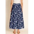 thumbnail image 3 of Moomaya Womens Rayon Maxi Skirt with Pockets | Flowy Tiered Boho Skirt | Elastic Waist Resort Wear | Summer & Travel Outfit, 3 of 7