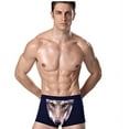 thumbnail image 6 of Magik 4 Pack Adult Mens 3D Wolf Eagle Boxer Briefs Animal Print Underwear Shorts Pants, 6 of 11