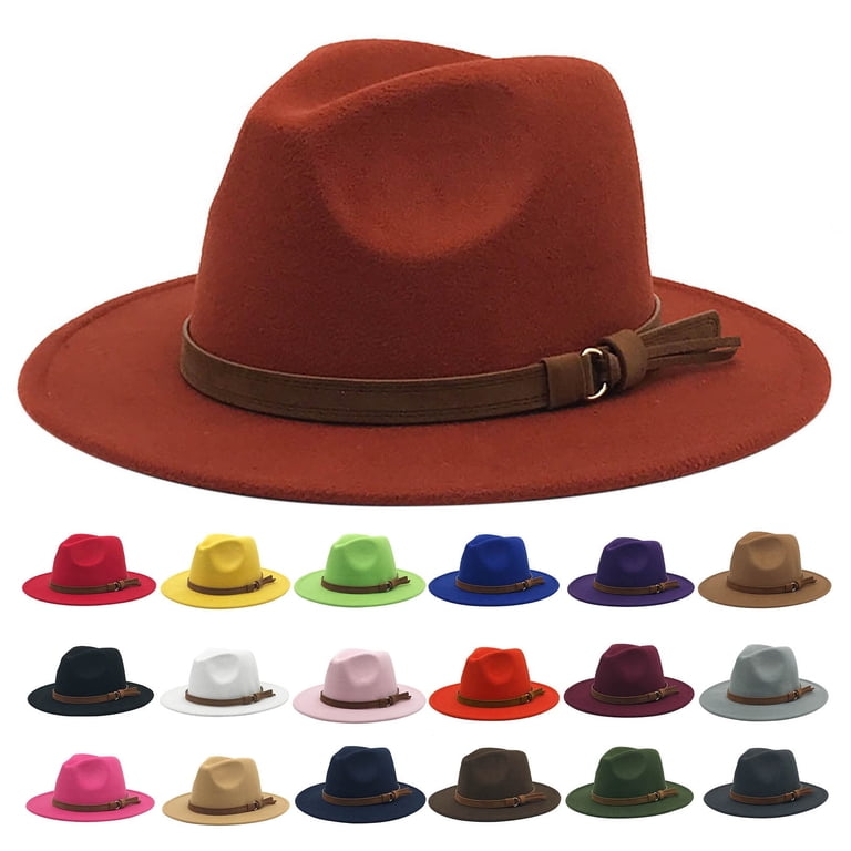 MANHUJI Top Hats Windfall Men & Women Vintage Wide Brim  display picture 1