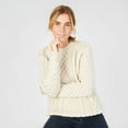 thumbnail image 2 of Irish Aran Sweater, Natural Made By IrelandsEye - Size Large, 2 of 3