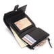 thumbnail image 5 of Sonducket Monedero de cuero para mujer, reemplazo Rectangular, tres pliegues, Color sólido, cierre con cremallera, elegante carpeta de fotos, Carteras Oro marrón, 5 of 6