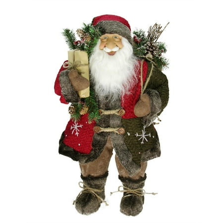 24 quot country rustic standing santa claus christmas figure 24 quot country rustic standing santa claus christmas figure