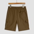 thumbnail image 5 of Gubotare Boys Summer Plaid Shorts Boys Lounge Shorts Soft Pull-On Gym School Sleep & Active Sports Shorts for Kids 14T 15T (Brown,14-15 Years), 5 of 8