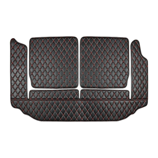 koolsoo Tapis de Coffre de Voiture Antidérapant Tapis de Protection pour Jimny Jb74 Ligne Rouge