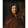 thumbnail image 2 of Hyacinthe Rigaud 12x14 Gold Ornate Wood Frame and Double Matted Museum Art Print Titled - Self-Portrait (From 1700 Until 1710), 2 of 4
